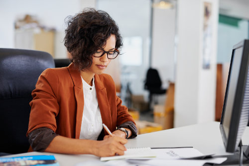 Young business person with professional behavior