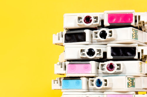 Empty ink cartridges