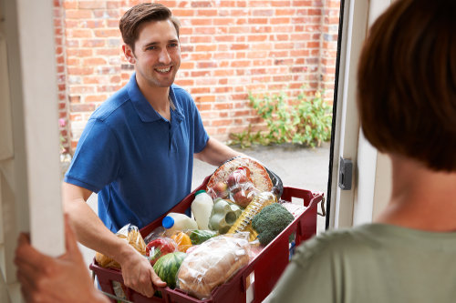 Grocery delivery man