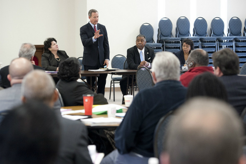 Board of Directors having a meeting