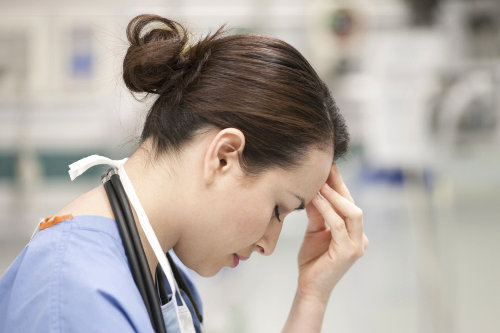 Healthcare worker facing difficulties
