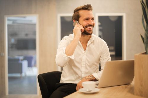 Busy startup founder