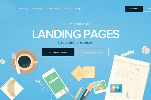 Landing page