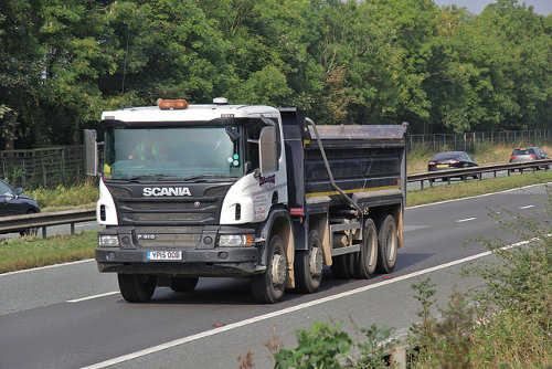 Skip hire truck