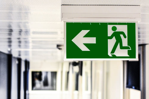 Emergency exit sign