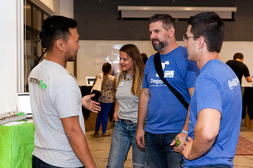 Startup event participants