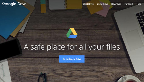 Google Drive website screenshot