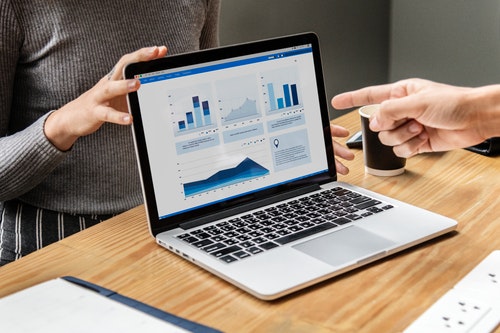 Marketers analyzing consumer data