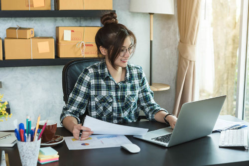 Online business owner improving ecommerce sales