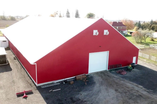Large fabric building