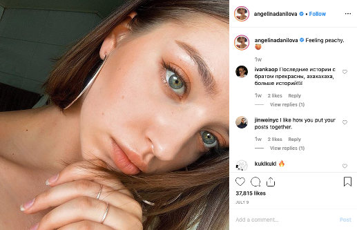 Angelina Danilova Instagram influencer