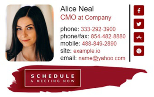 Online signature example