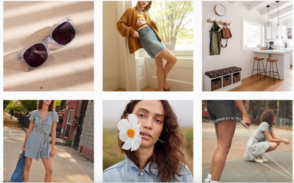 Instagram visual guide example from Madewell