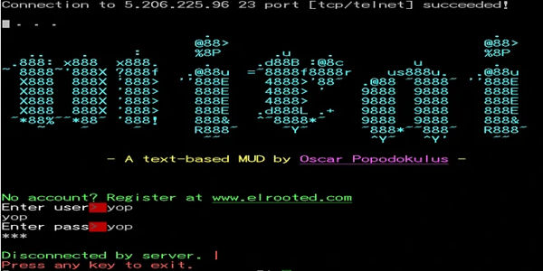 Mirai botnet MUD