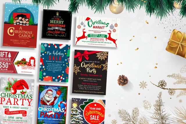 Christmas poster templates