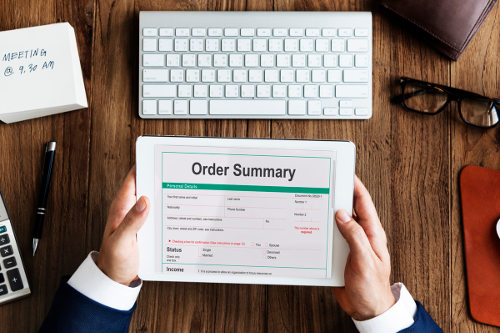 Online order form