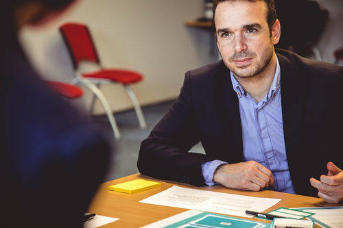 Business owner managing the business