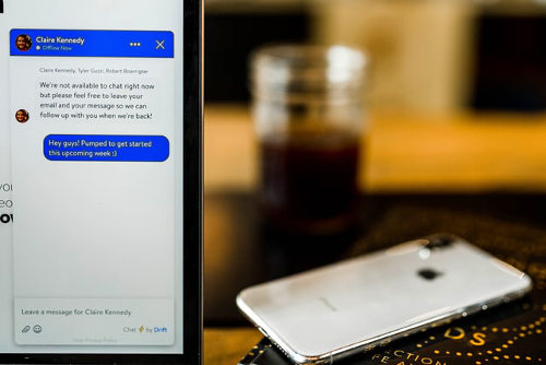 Conversation with a chatbot