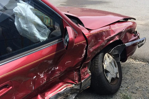 Wrecked car