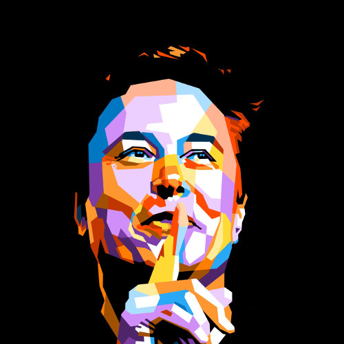 Elon Musk pop art