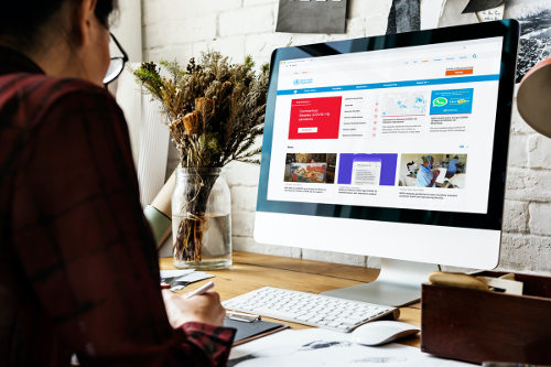 Browsing health information website