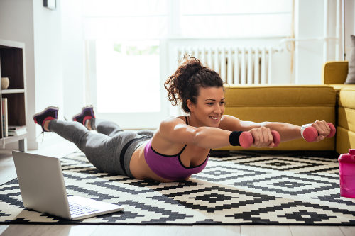 Exercising at home