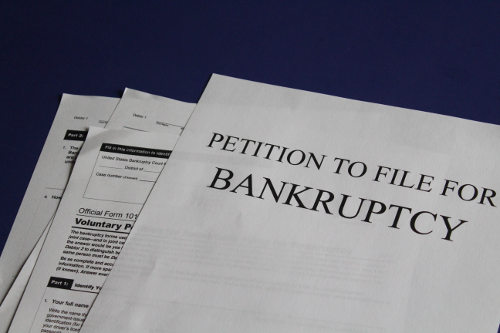 Letter of bankruptcy