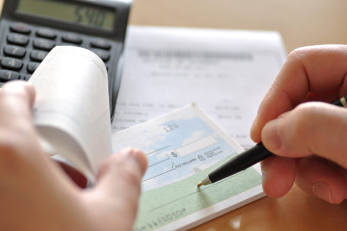 Writing paycheck