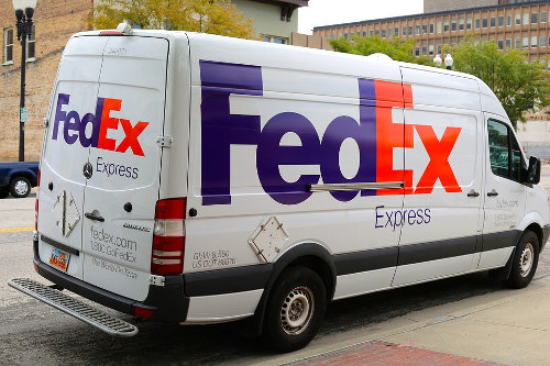 FedEx delivery van
