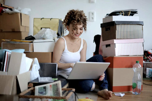 Busy statup business owner