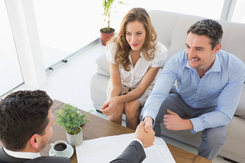 Meeting with credit counselor for devising debt relief program