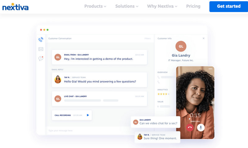 Nextiva screenshot
