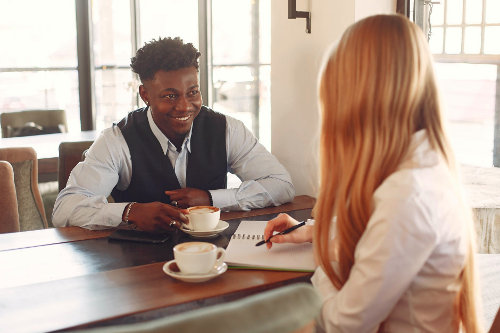 Conversation with employee