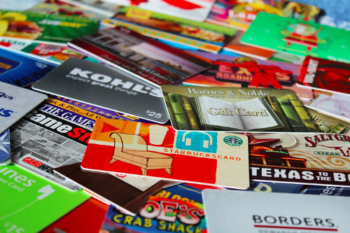 Retail gift cards