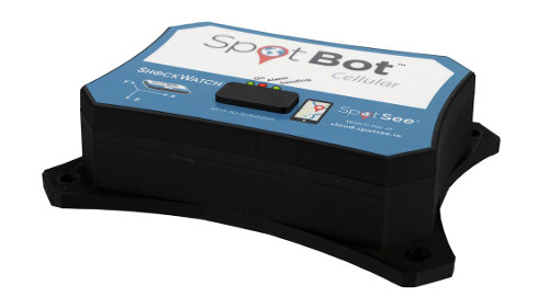 SpotBot cellular impact recorder