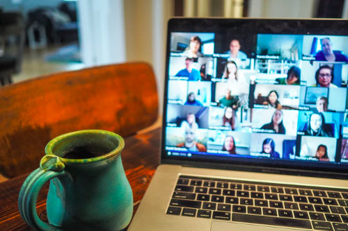 Virtual event for business