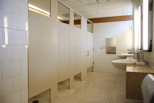 Restroom partitions