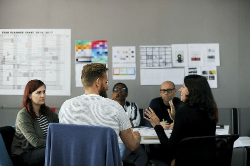 Startup team meeting