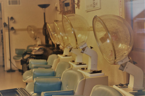 Outdated salon equipment