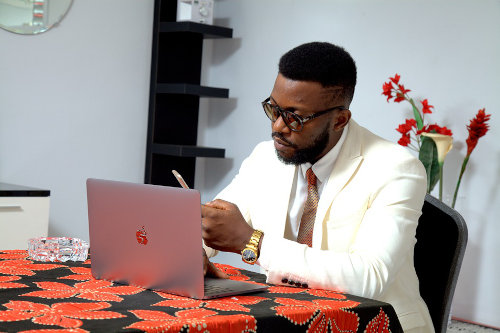 Entrepreneur browsing for deals