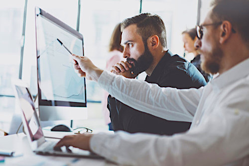 HR team managing payroll