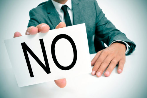 Small business loan application rejected