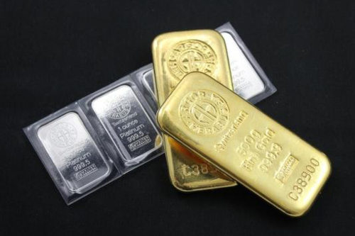 Gold and silver bars