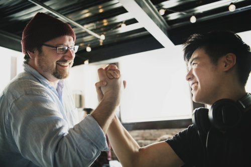 Employees with high morale