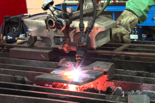 Oxy-fuel cutting
