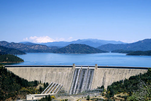 Hydroelectric power generated by Fontana Dam, North Carolina