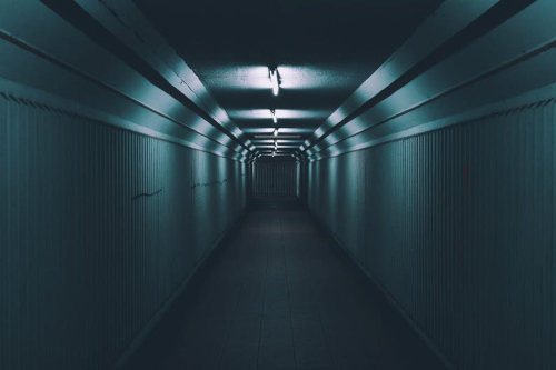 Alleyway in an escape room