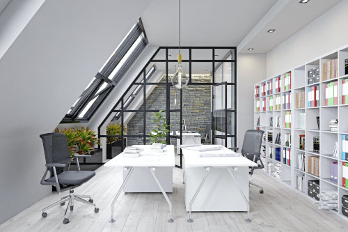 Engineered wood flooring for home offices