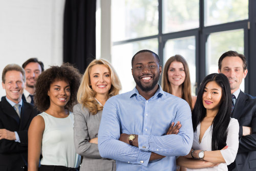 Happy and motivated employees