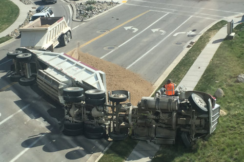 Semi-truck accident